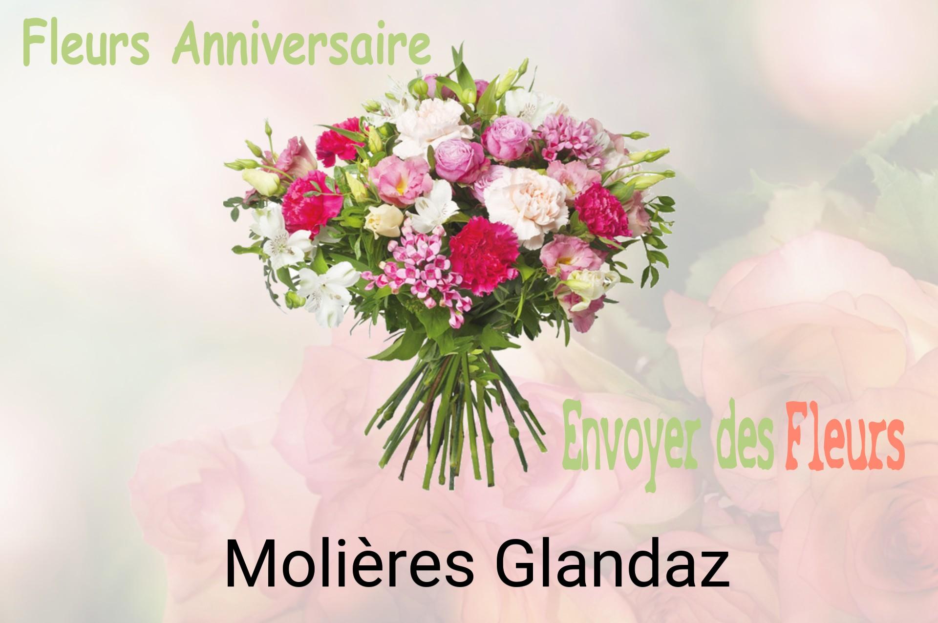Bouquet de fleurs d’anniversaire livré à Molières-Glandaz