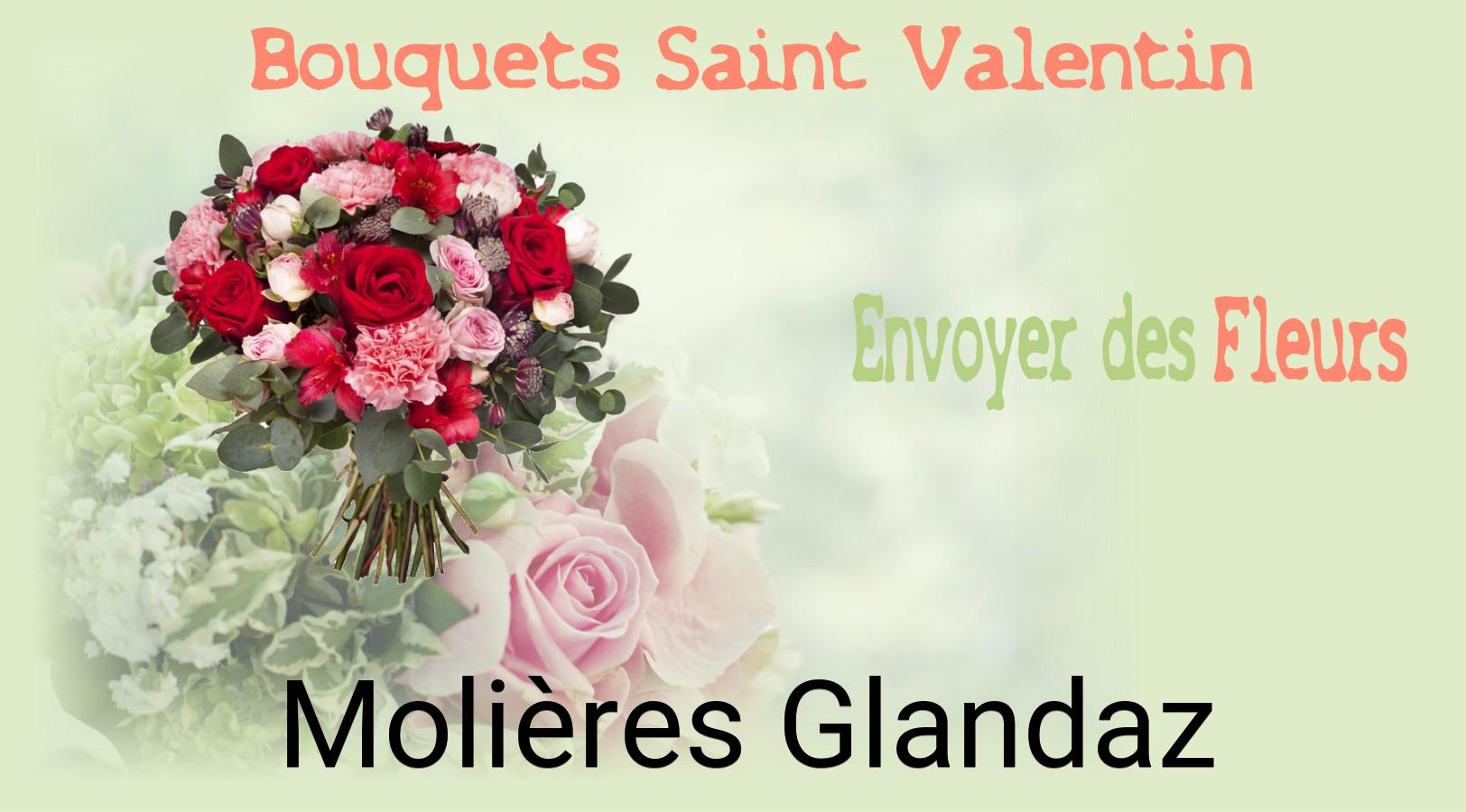 Roses de Saint-Valentin livrées à Molières-Glandaz